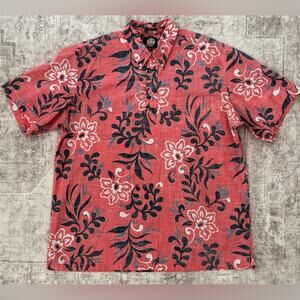 Reyn Spooner Kloth Hawaiian Aloha Floral Popover Shirt XXL